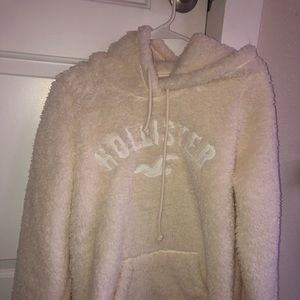 Hollister logo Sherpa hoodie